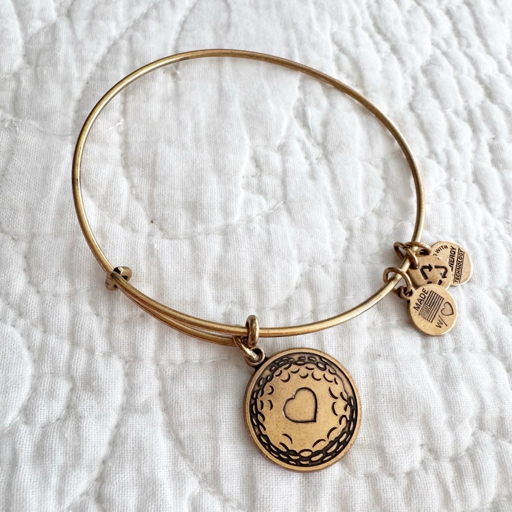 Alex and Ani heart golf bracelet
